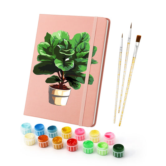 Green Plants PBN Notebook