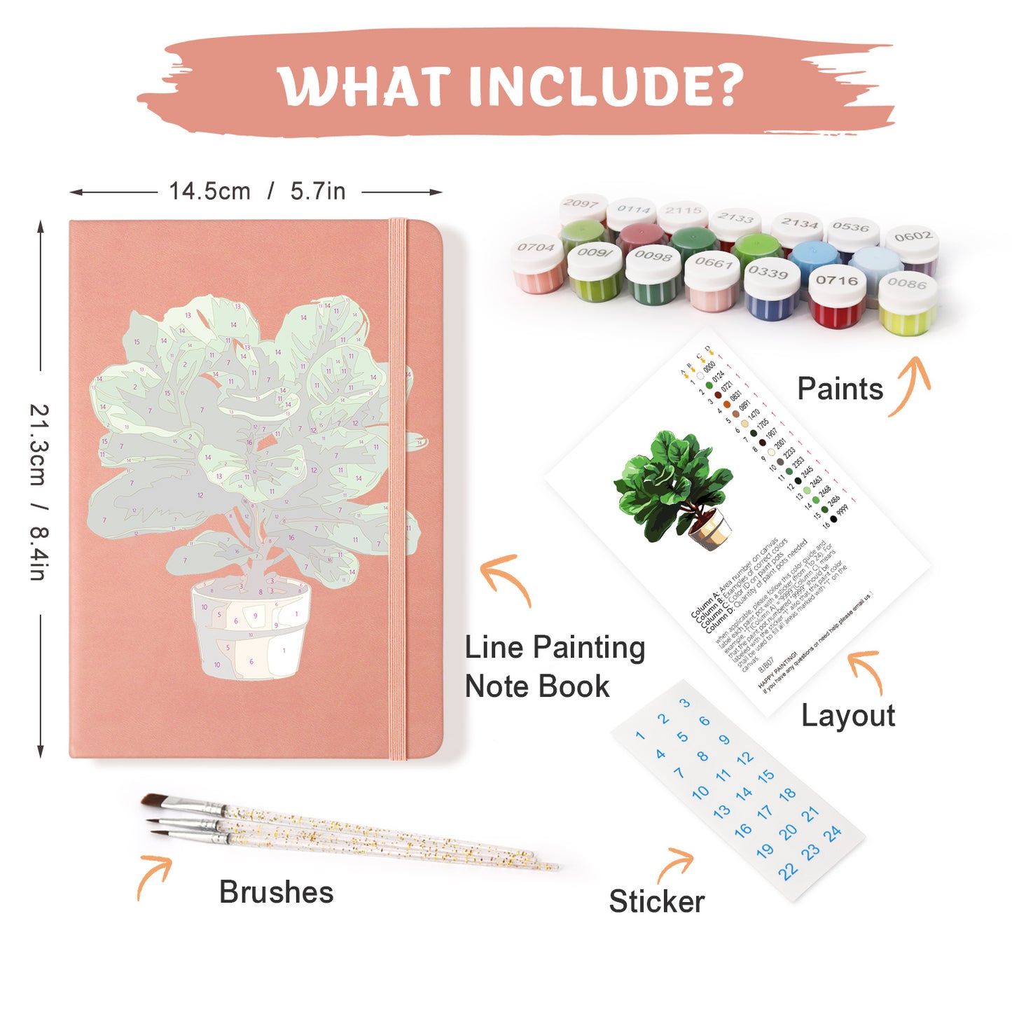 Green Plants PBN Notebook