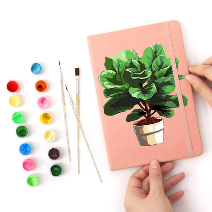 Green Plants PBN Notebook