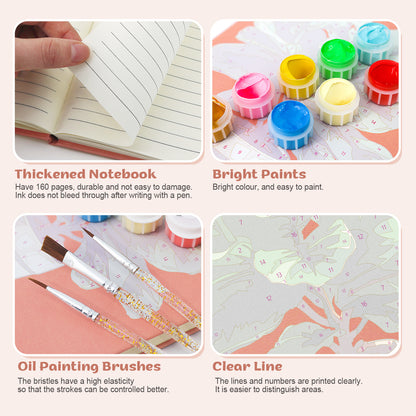 Green Plants PBN Notebook