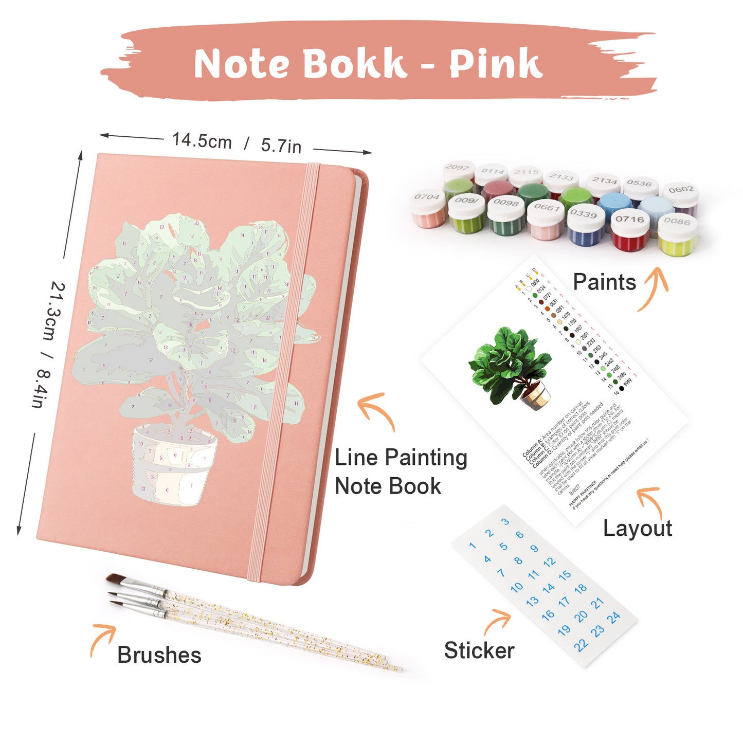 Green Plants PBN Notebook