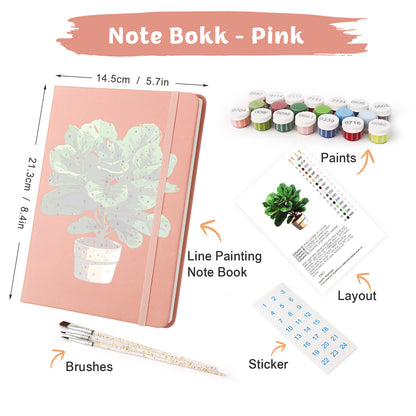 Green Plants PBN Notebook