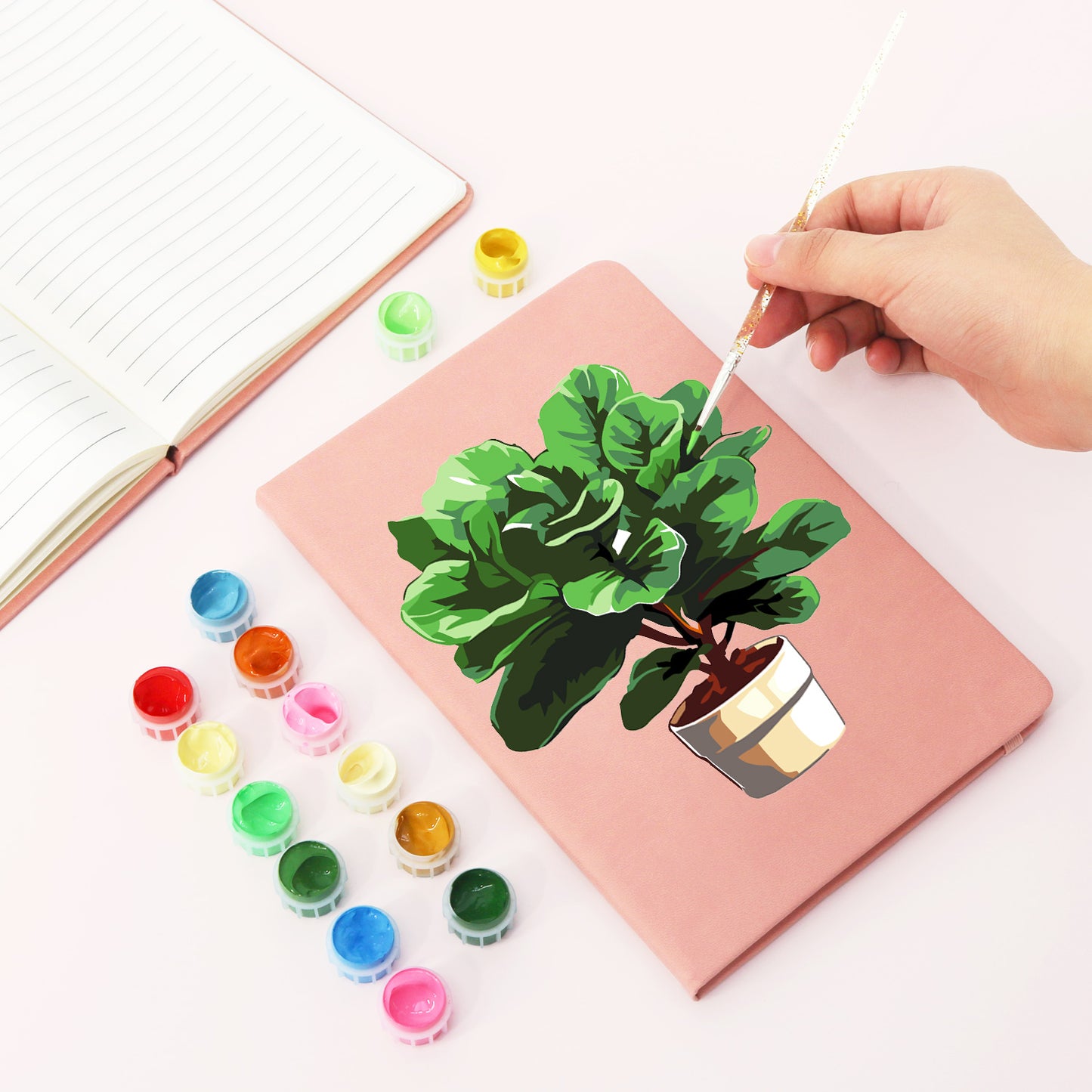 Green Plants PBN Notebook