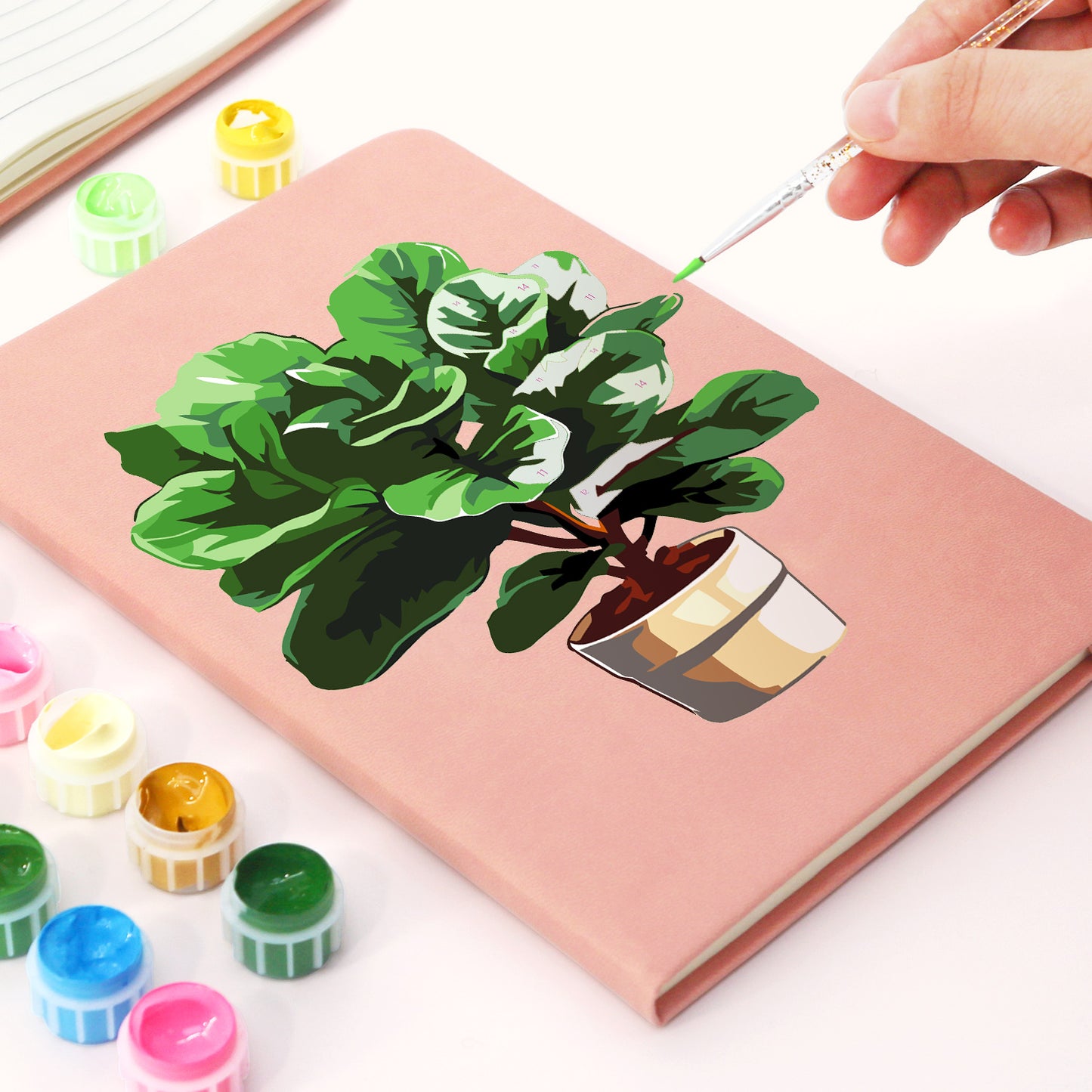 Green Plants PBN Notebook