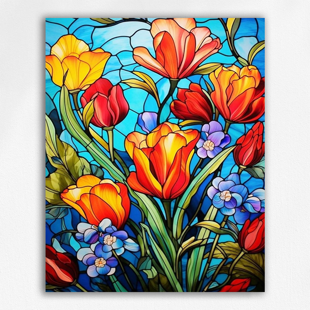Hyacinths and Tulips - Paint by Numbers Kits