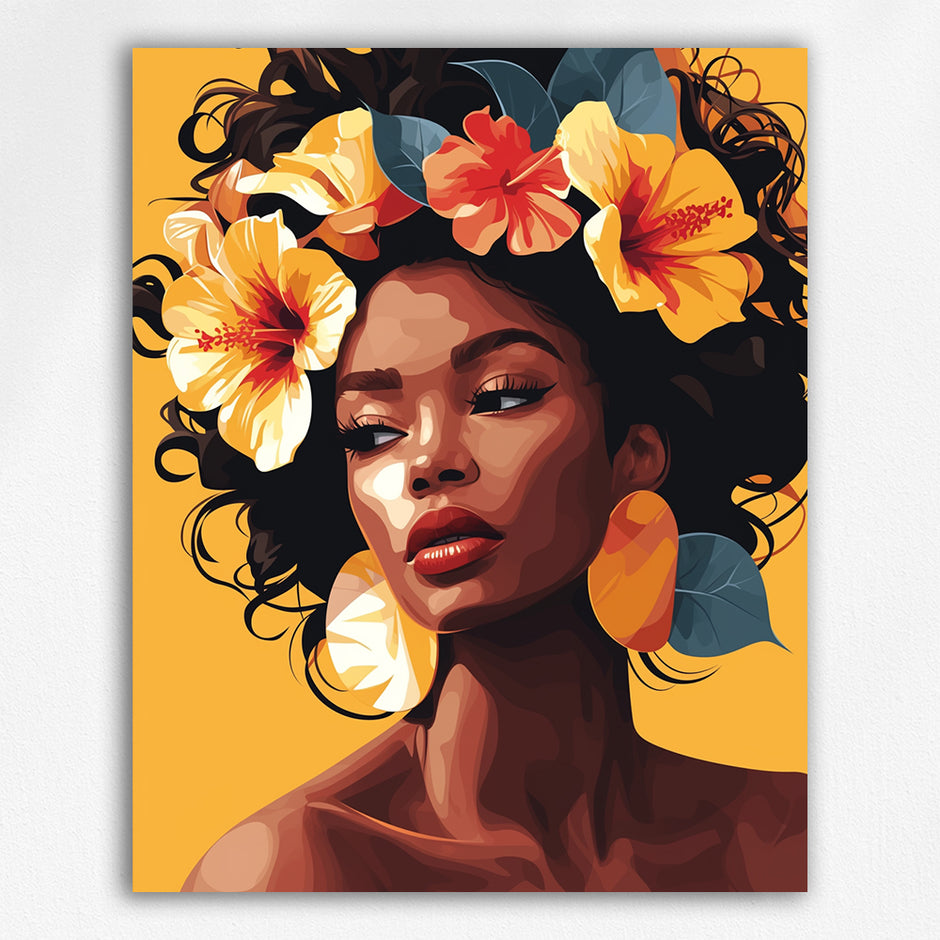 Flower Girls Paint by Number Kit | Paint by Number | Maikoo Art ...