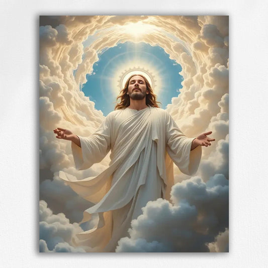 Jesus in the Sun Paint by Numbers