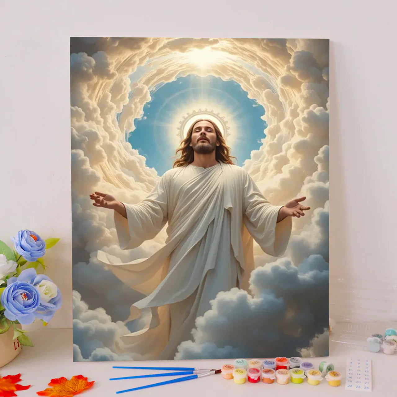 Jesus in the Sun Paint by Numbers