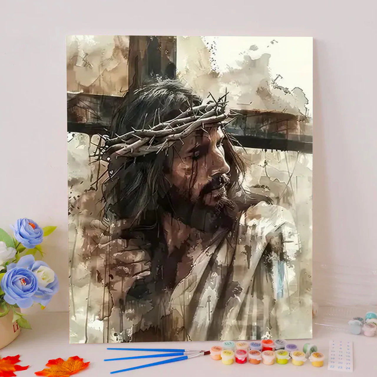Jesus on the Cross Paint by Numbers