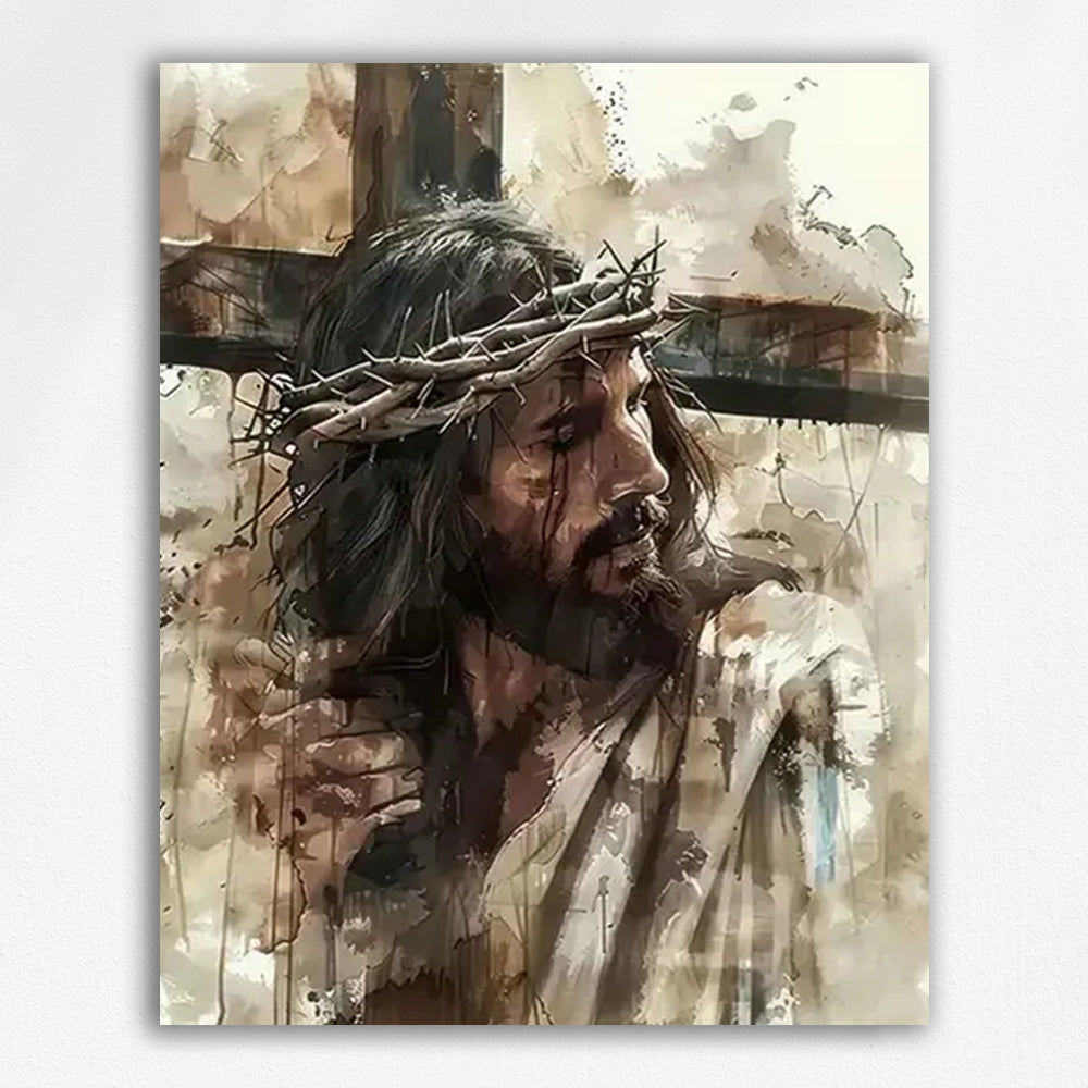 Jesus on the Cross Paint by Numbers