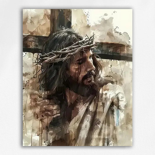 Jesus on the Cross Paint by Numbers