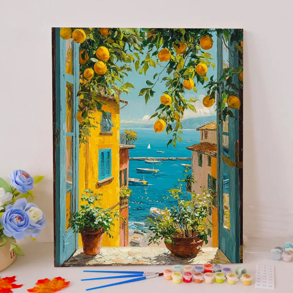 Lemon and Sea - Paint by Numbers Kits