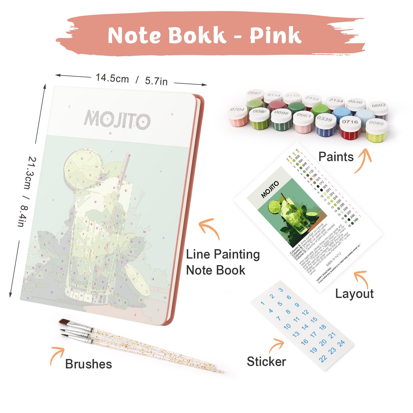 Mojito PBN Notebook