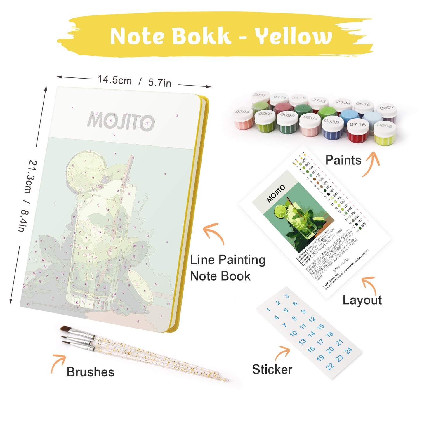Mojito PBN Notebook
