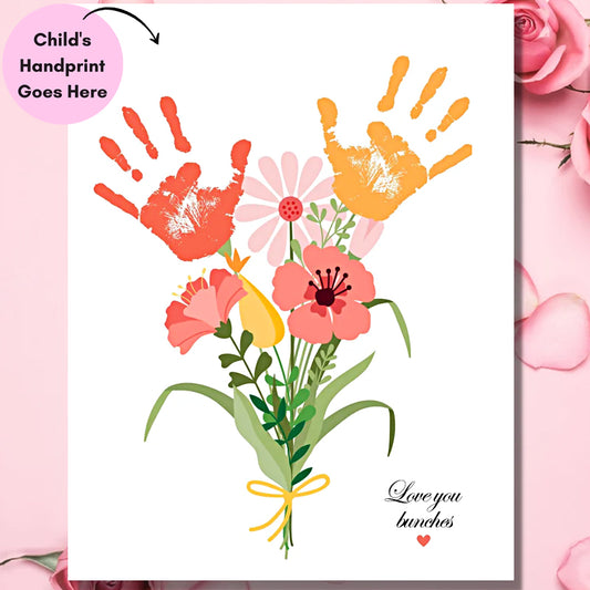 Moederdag handafdruk kunst Moederdag cadeau verf op nummer Kit voor moeder