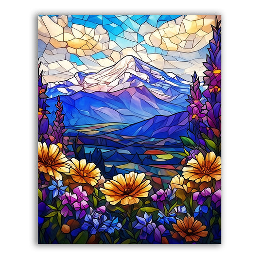 Mountain flowers in full bloom - Paint by Numbers Kits