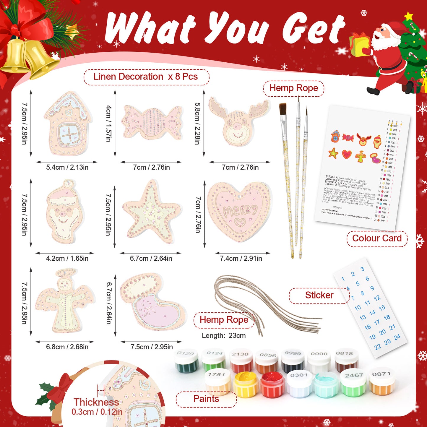 PBN Christmas Ornaments  #16