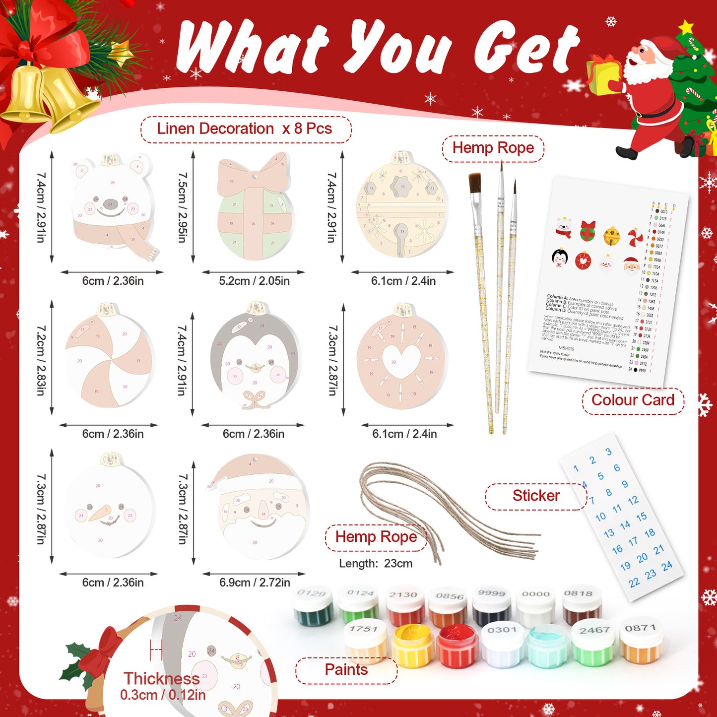 PBN Christmas Ornaments  #18