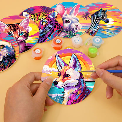 Paint by Numbers Coasters #4