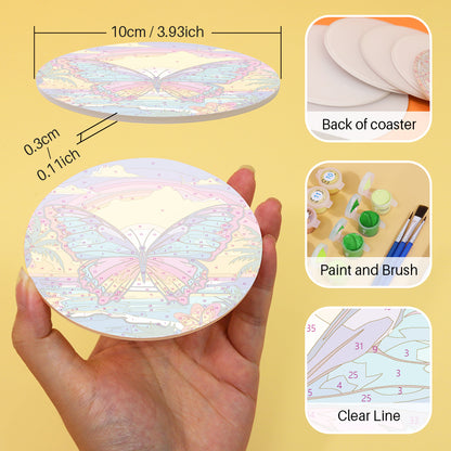 Paint by Numbers Coasters #7