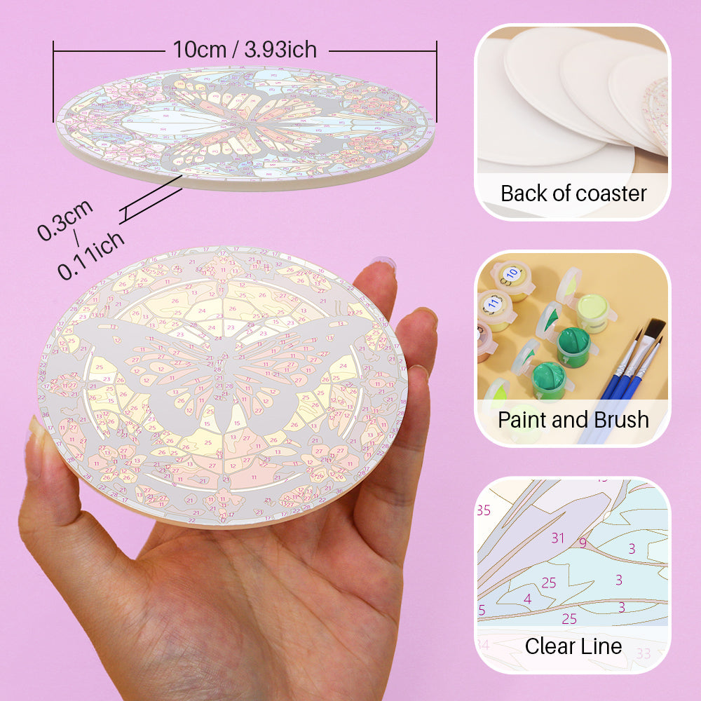 Paint by Numbers Coasters #10