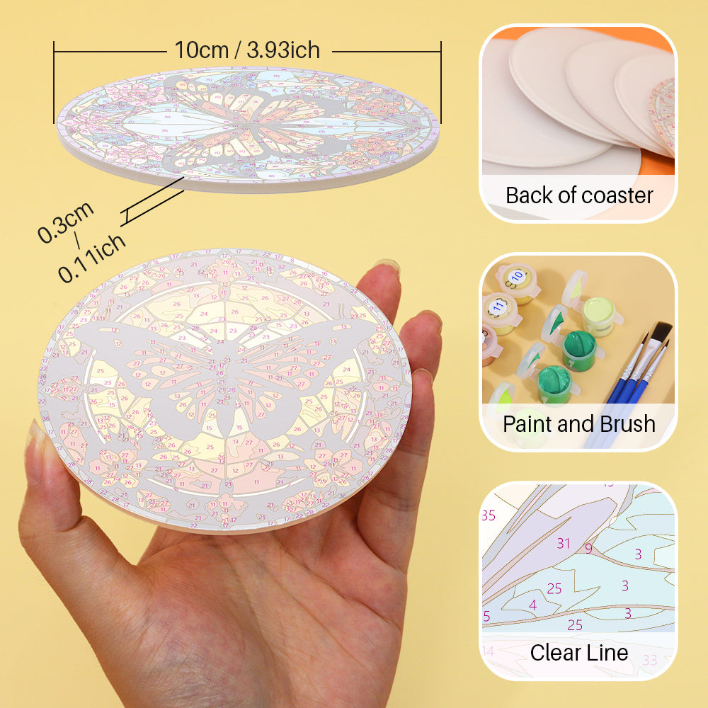 Paint by Numbers Coasters #10