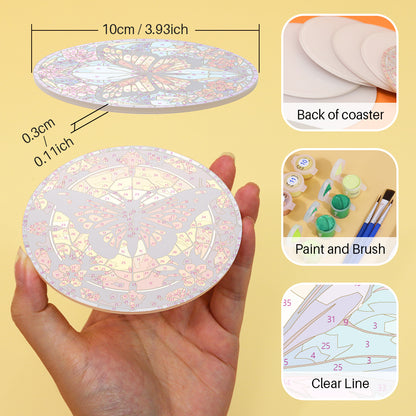 Paint by Numbers Coasters #10