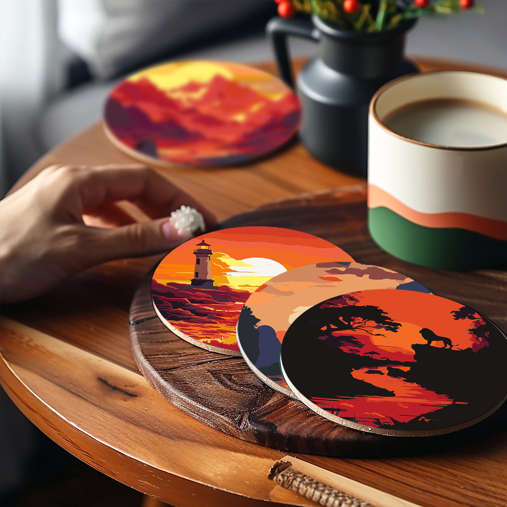 Paint by Numbers Coasters #11