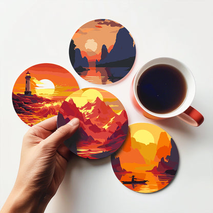 Paint by Numbers Coasters #11