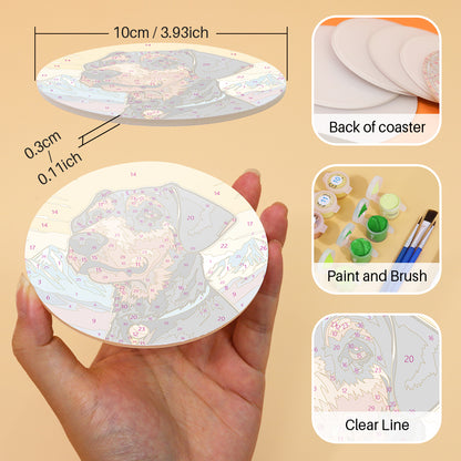 Paint by Numbers Coasters #12