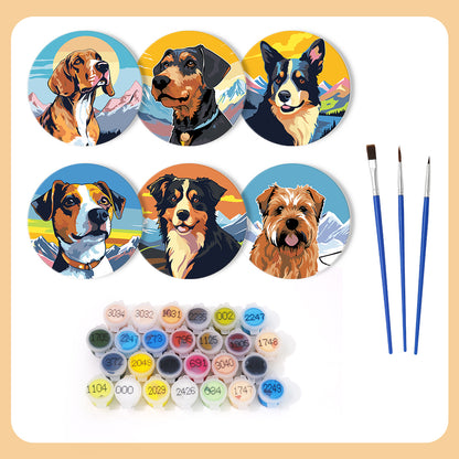 Paint by Numbers Coasters #12