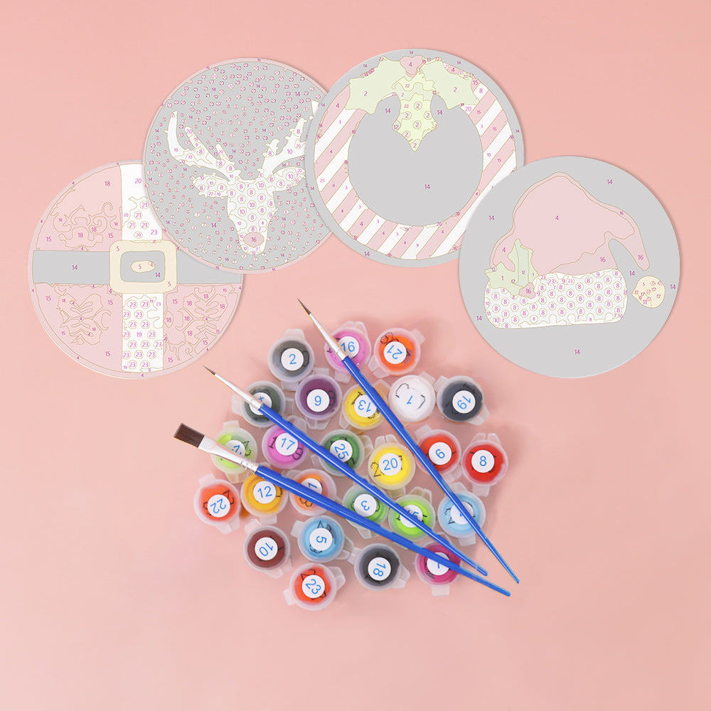 Paint by Numbers Coasters #14