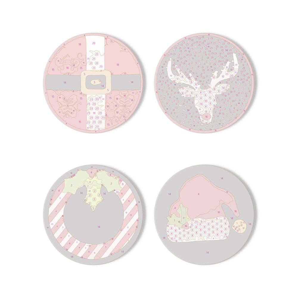 Paint by Numbers Coasters #14