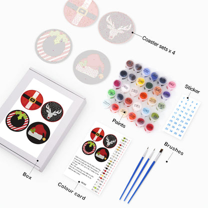 Paint by Numbers Coasters #14