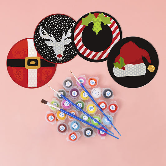 Paint by Numbers Coasters #14