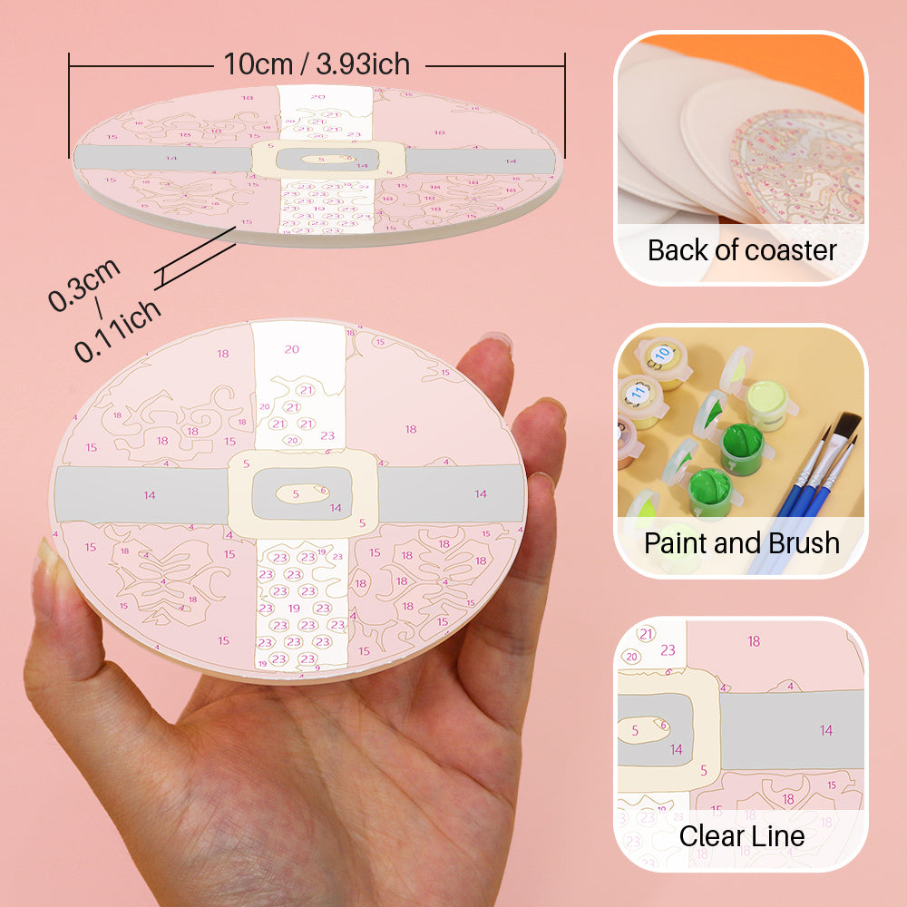 Paint by Numbers Coasters #14