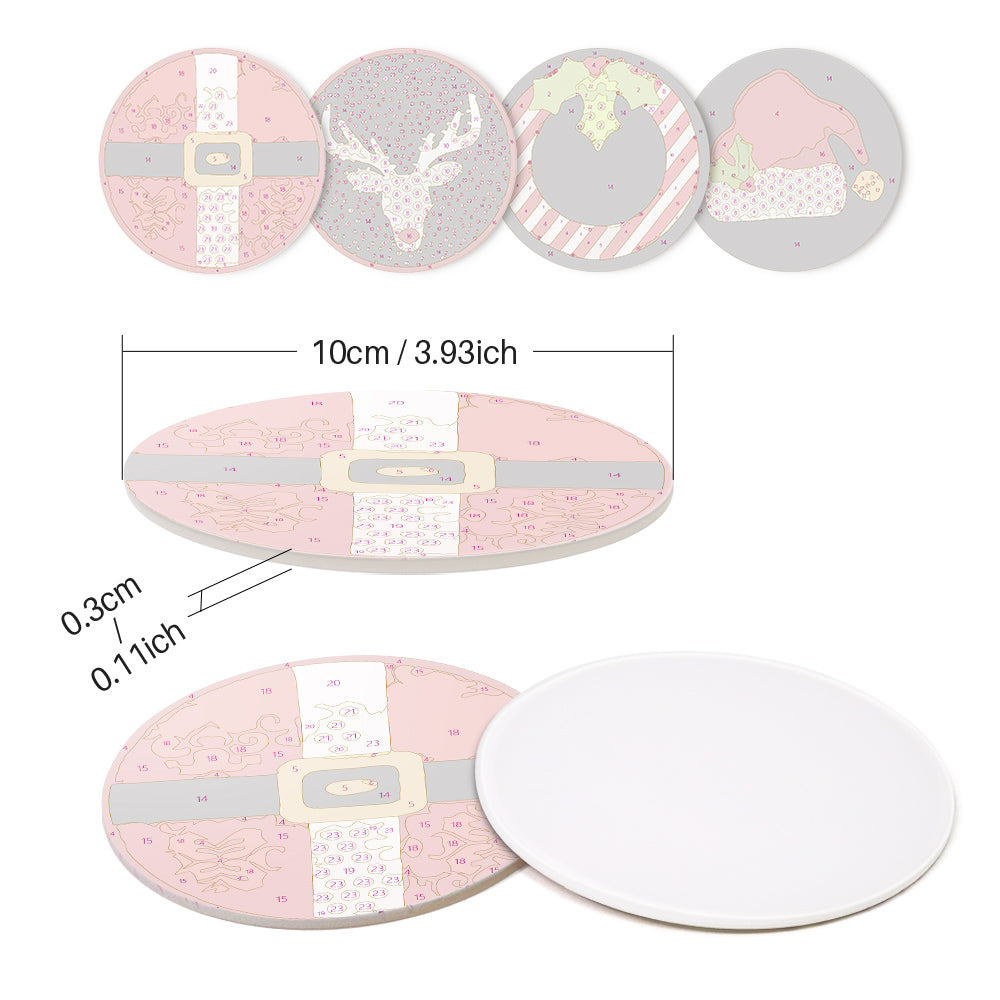 Paint by Numbers Coasters #14