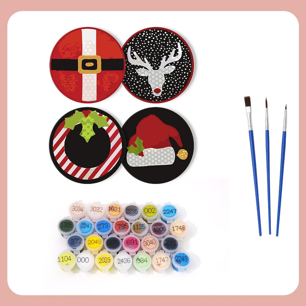 Paint by Numbers Coasters #14