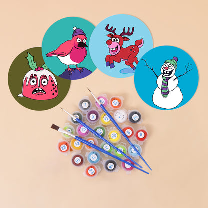 Paint by Numbers Coasters #15