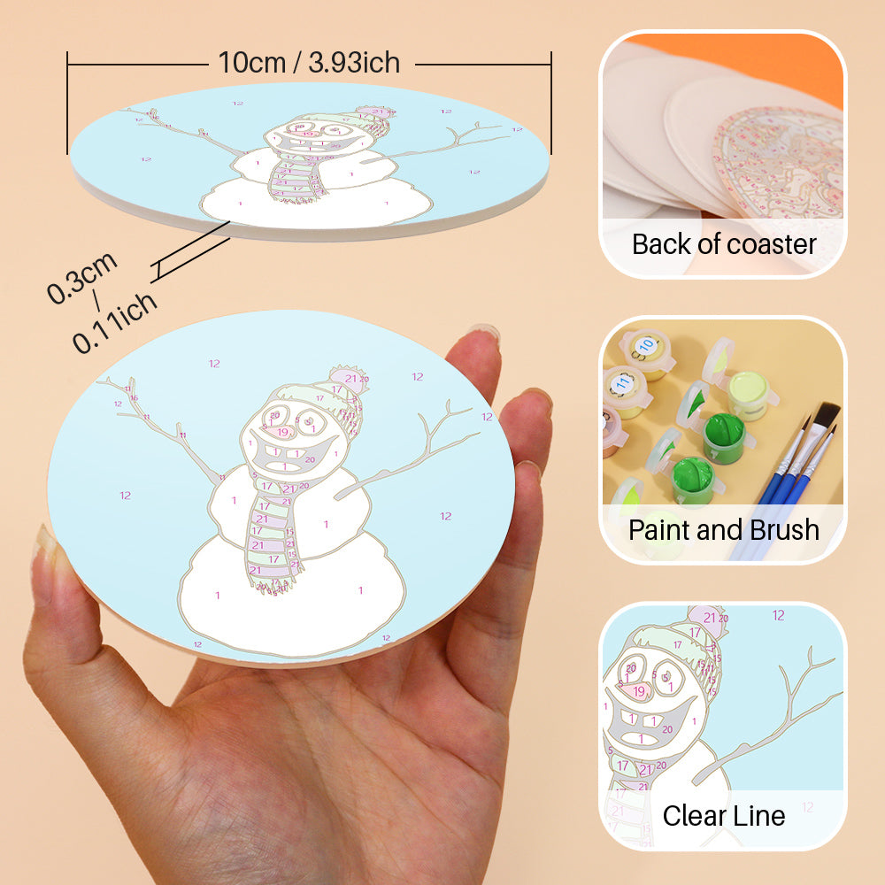 Paint by Numbers Coasters #15