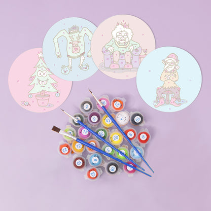 Paint by Numbers Coasters #16