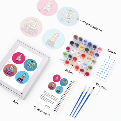 Paint by Numbers Coasters #16