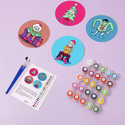 Paint by Numbers Coasters #16