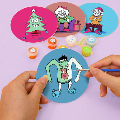 Paint by Numbers Coasters #16