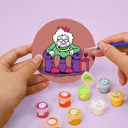 Paint by Numbers Coasters #16