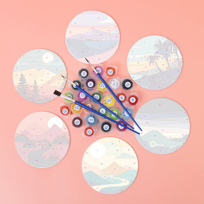 Paint by Numbers Coasters #17