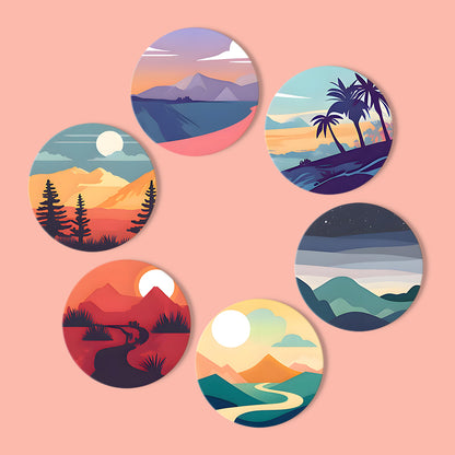 Paint by Numbers Coasters #17