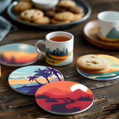 Paint by Numbers Coasters #17