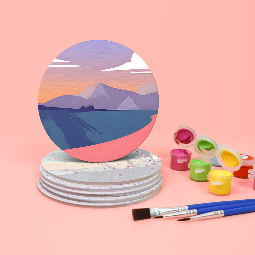 Paint by Numbers Coasters #17