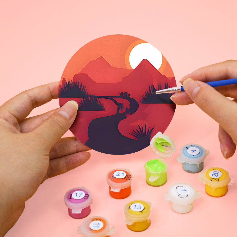 Paint by Numbers Coasters #17